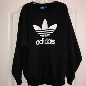 Black adidas crew neck